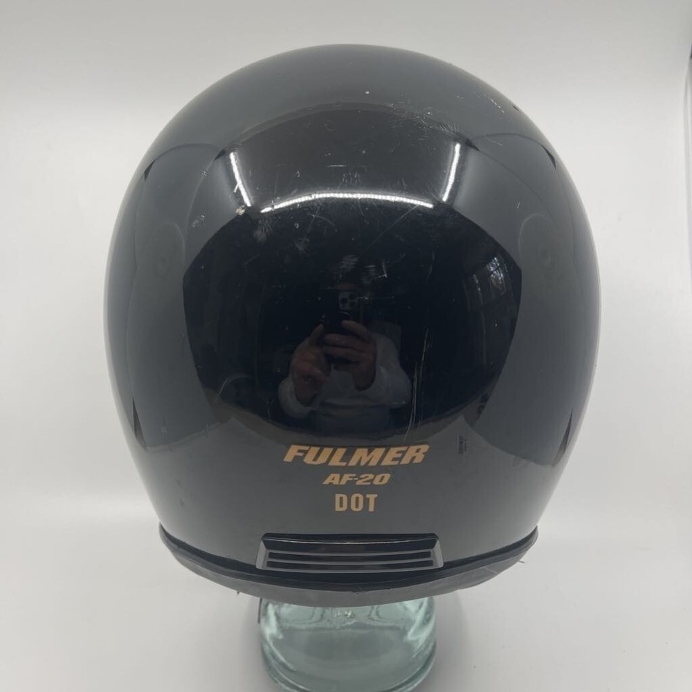 Fulmer AF-20 Motorcycle Helmet‎ Adult Large Black Good Open Face DOT Approved - Picture 3 of 10